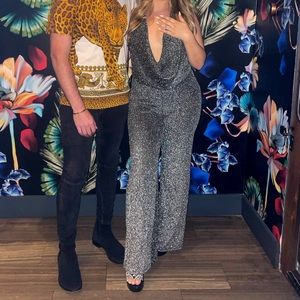 Superdown glitter jumpsuit